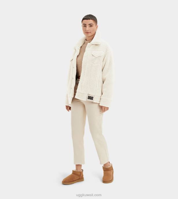 سترة سائق الشاحنة فرانكي شيربا طبيعي نحيف UGG 08HB1160