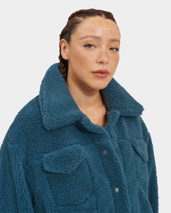 سترة سائق الشاحنة فرانكي شيربا شرف الأزرق نحيف UGG 08HB1161