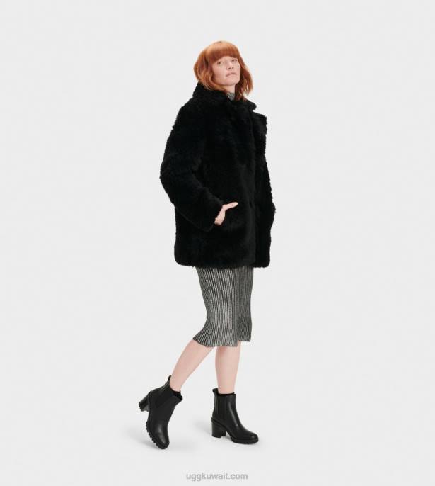معطف قصير من ليانا أسود نحيف UGG 08HB1172