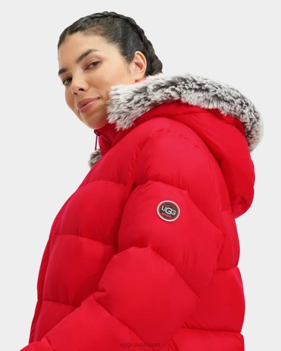 سترة منفوخة بطول متوسط يشعل نحيف UGG 08HB1177