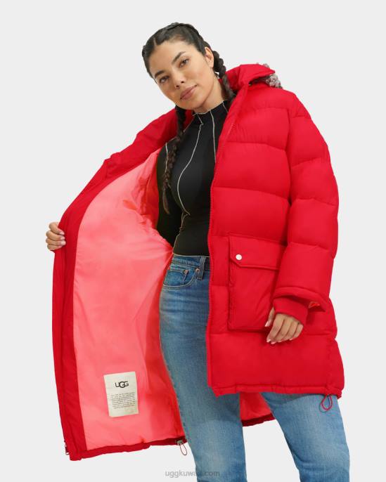 سترة منفوخة بطول متوسط يشعل نحيف UGG 08HB1177