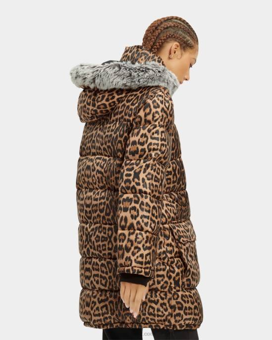 سترة منفوخة بطول متوسط فهد نحيف UGG 08HB1178