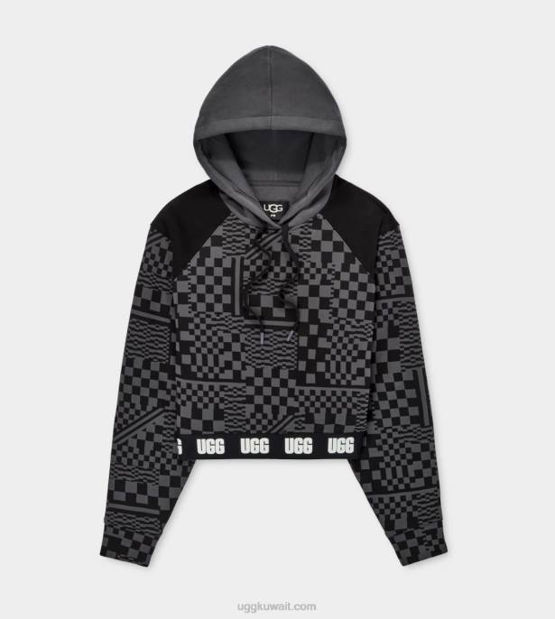 هوديي اقتصاص مالوري الشيكات فحص الفحم / الأسود نحيف UGG 08HB1236