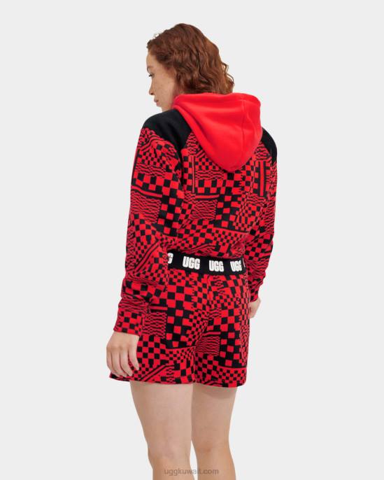 هوديي اقتصاص مالوري الشيكات إشعال / الشيكات السوداء نحيف UGG 08HB1237