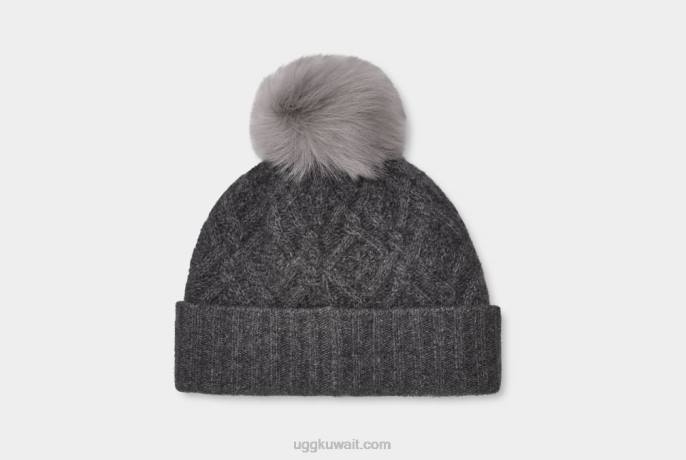قبعة منسوجة من ديزموند هيذر رمادي متوسط نحيف UGG 08HB1244