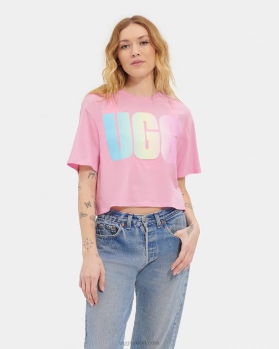 تي شيرت مزين بشعار الماركة احلام اليقظة نحيف UGG 08HB1255