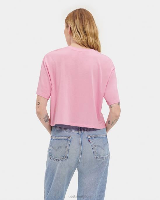 تي شيرت مزين بشعار الماركة احلام اليقظة نحيف UGG 08HB1255