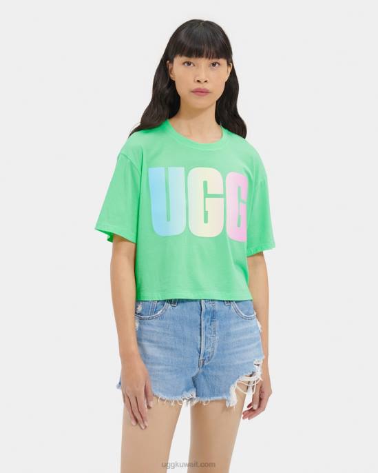 تي شيرت مزين بشعار الماركة عشب نحيف UGG 08HB1257