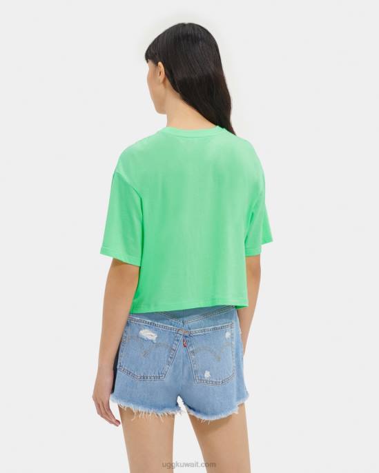 تي شيرت مزين بشعار الماركة عشب نحيف UGG 08HB1257