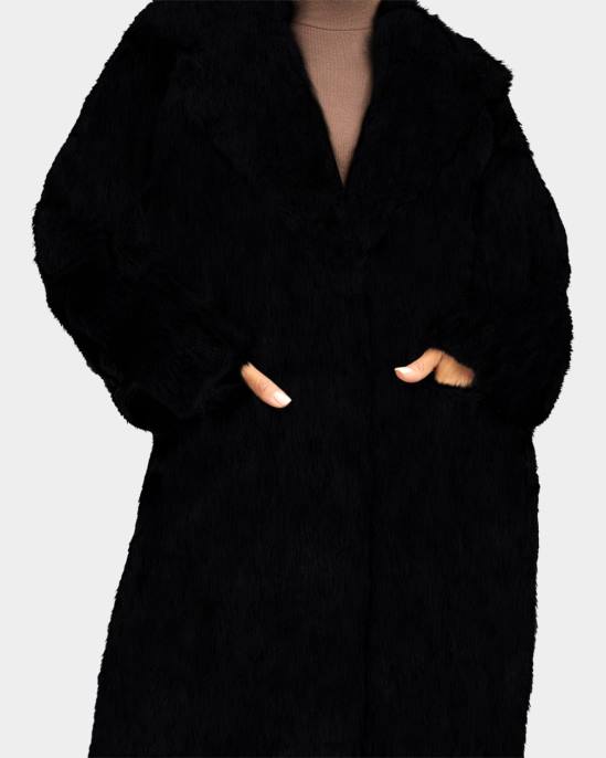 معطف من الفرو الصناعي قطران نحيف UGG 08HB1272