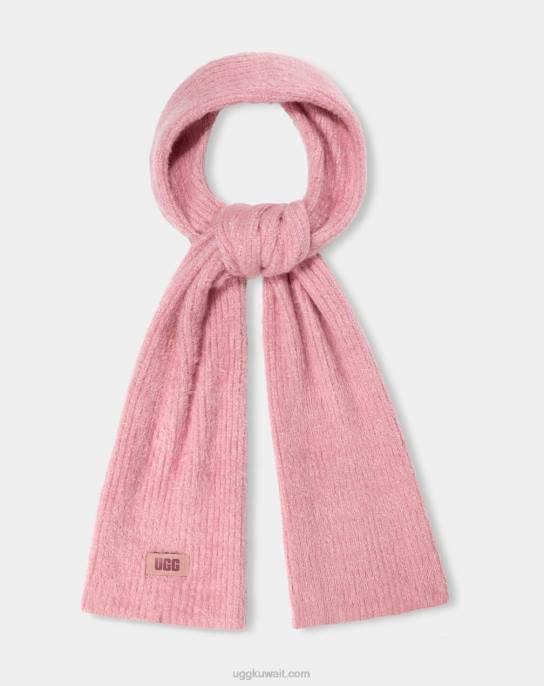 وشاح منسوج من القطيفة الطين الوردي متعدد نحيف UGG 08HB1276