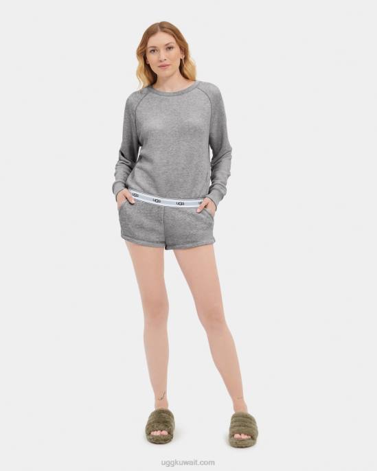 شورت ألبين هيذر رمادي نحيف UGG 08HB1286