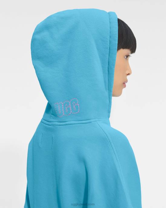 كيرا اقتصاص هوديي الباهاما الأزرق نحيف UGG 08HB1289