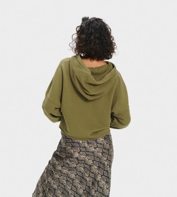 كيرا اقتصاص هوديي زيتون بري نحيف UGG 08HB1293