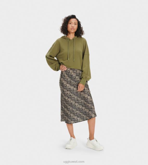 كيرا اقتصاص هوديي زيتون بري نحيف UGG 08HB1293