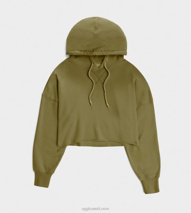 كيرا اقتصاص هوديي زيتون بري نحيف UGG 08HB1293