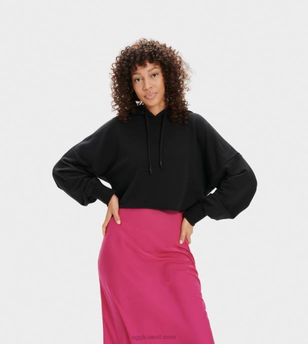 كيرا اقتصاص هوديي أسود نحيف UGG 08HB1294