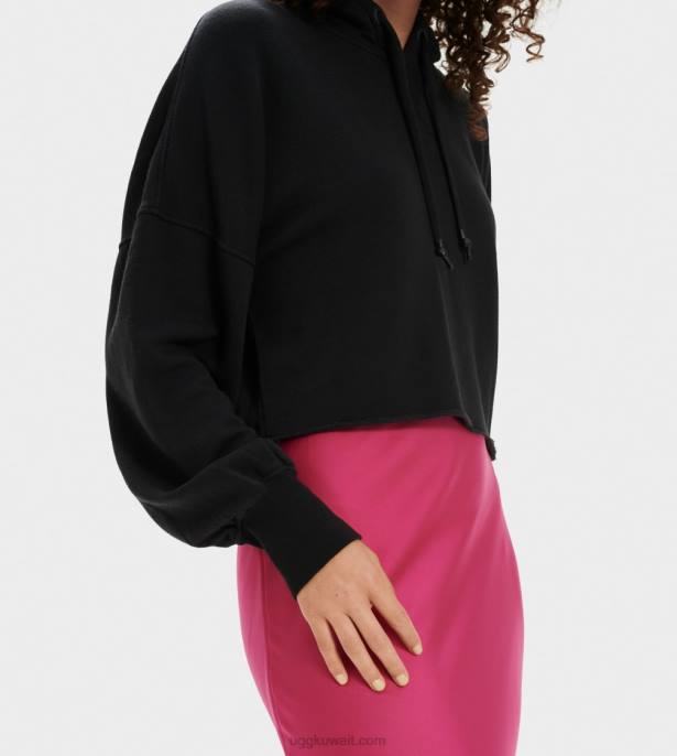 كيرا اقتصاص هوديي أسود نحيف UGG 08HB1294