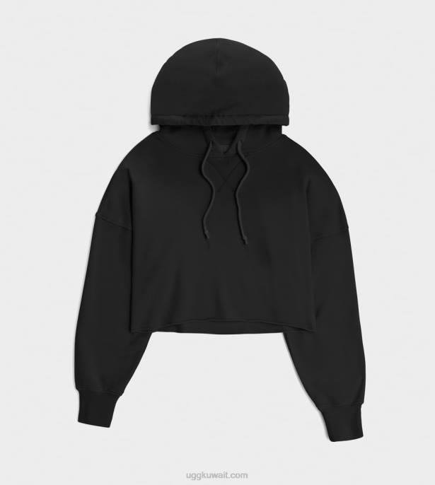 كيرا اقتصاص هوديي أسود نحيف UGG 08HB1294