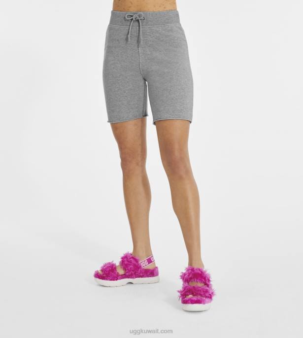 زهارة راكب الدراجة النارية شورت هيذر رمادي نحيف UGG 08HB1298