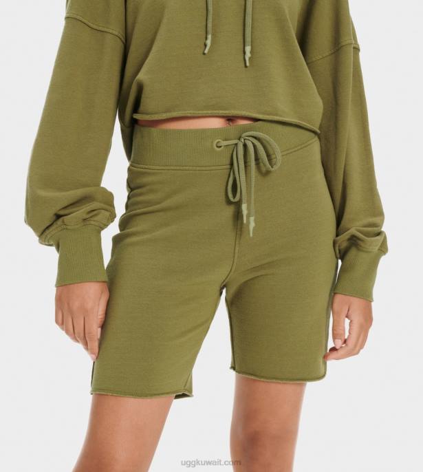 زهارة راكب الدراجة النارية شورت زيتون بري نحيف UGG 08HB1299