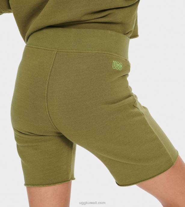 زهارة راكب الدراجة النارية شورت زيتون بري نحيف UGG 08HB1299