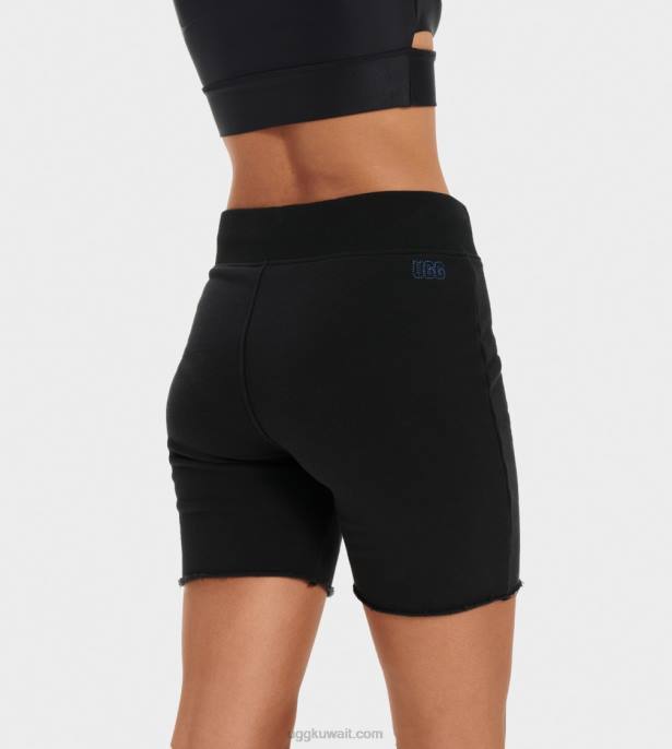 زهارة راكب الدراجة النارية شورت أسود نحيف UGG 08HB1300
