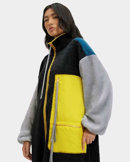 معطف طويل مارلين شيربا حبر نحيف UGG 08HB1336