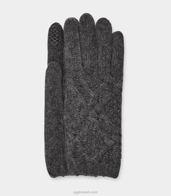 قفاز كابل منسوج ديزموند هيذر رمادي متوسط نحيف UGG 08HB1349