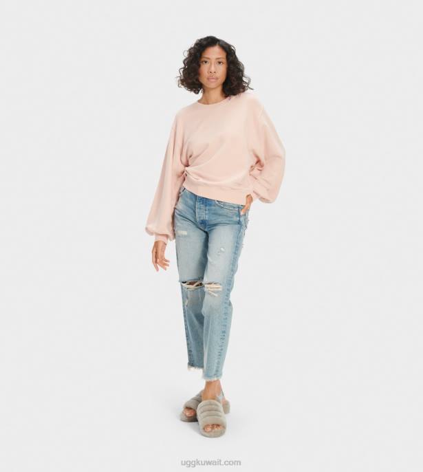 جدول بالون الأكمام طاقم الرقبة ماء الورد نحيف UGG 08HB1360