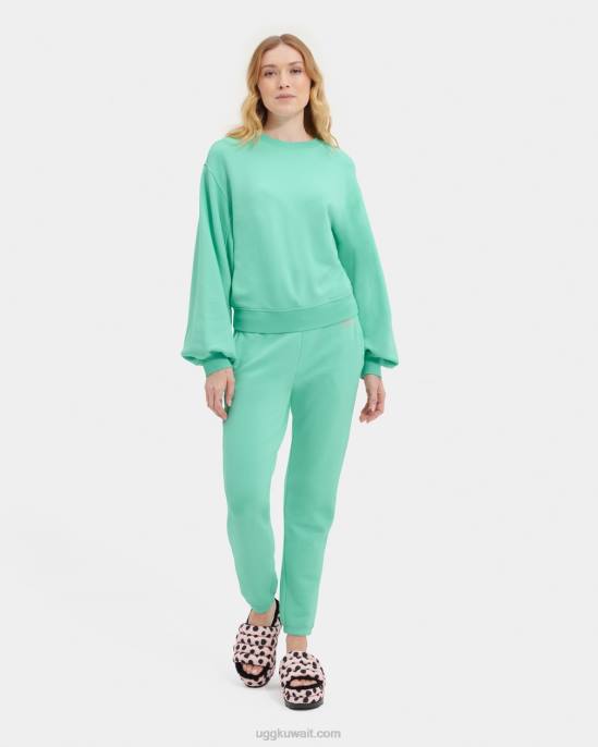 جدول بالون الأكمام طاقم الرقبة الزمرد الشاحب نحيف UGG 08HB1364