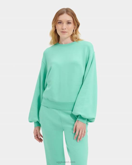 جدول بالون الأكمام طاقم الرقبة الزمرد الشاحب نحيف UGG 08HB1364