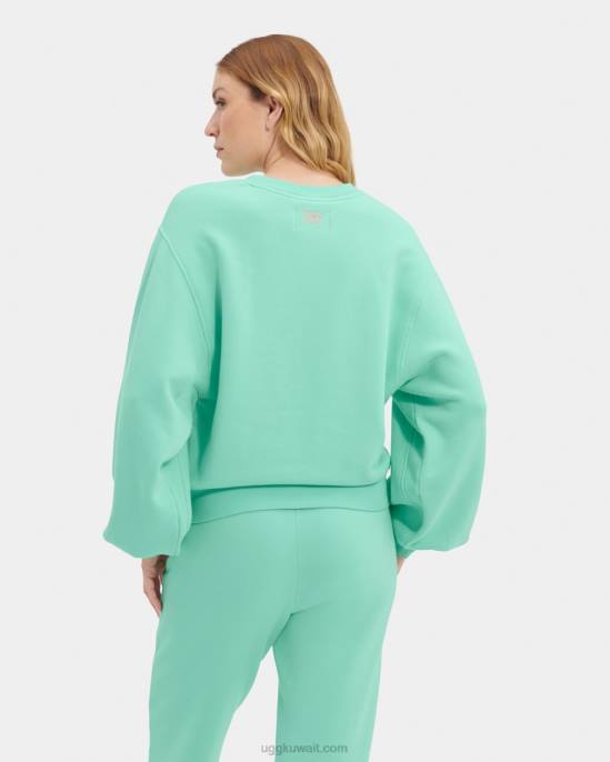 جدول بالون الأكمام طاقم الرقبة الزمرد الشاحب نحيف UGG 08HB1364