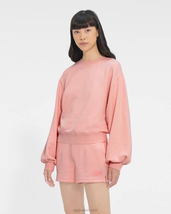 جدول بالون الأكمام طاقم الرقبة العقيق الوردي نحيف UGG 08HB1365