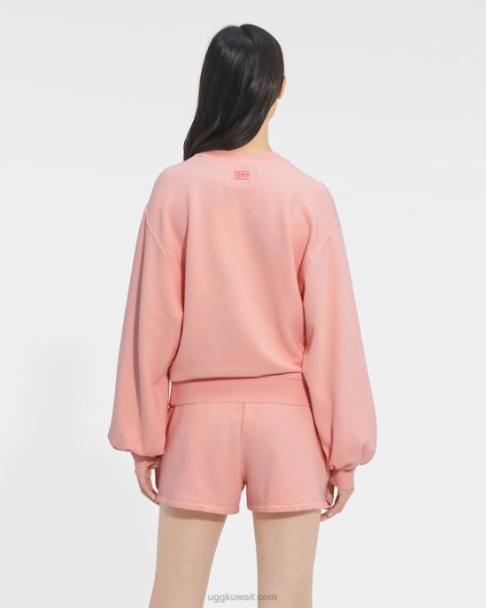 جدول بالون الأكمام طاقم الرقبة العقيق الوردي نحيف UGG 08HB1365