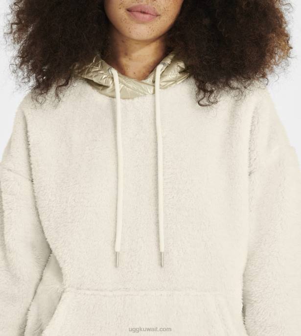 هودي لويرا شيربا ميتاليك كريم / ذهب نحيف UGG 08HB1373
