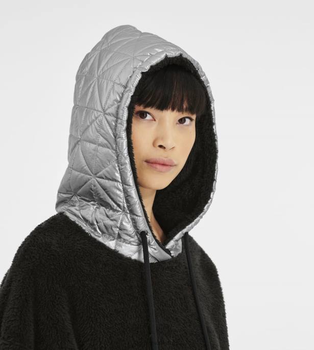 هودي لويرا شيربا ميتاليك الفضة السوداء نحيف UGG 08HB1374