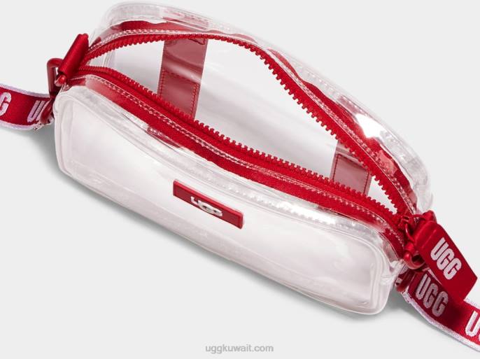 جاني الثاني شفافة سامبا أحمر / واضح نحيف UGG 08HB1379