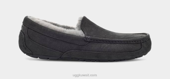 جلد أسكوت غير لامع أسود رجال UGG 08HB1503