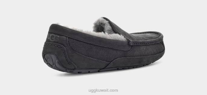 جلد أسكوت غير لامع أسود رجال UGG 08HB1503