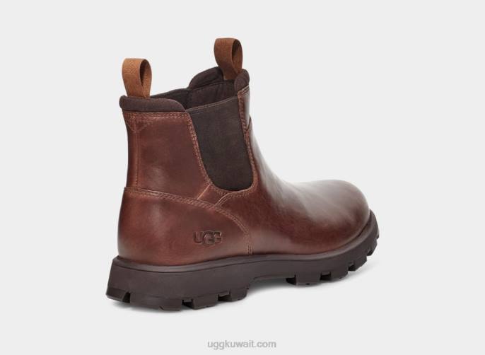 هيلمونت تشيلسي جلد الكستناء رجال UGG 08HB1506