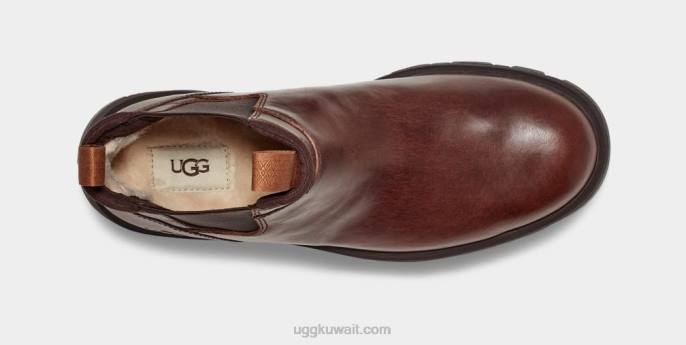 هيلمونت تشيلسي جلد الكستناء رجال UGG 08HB1506