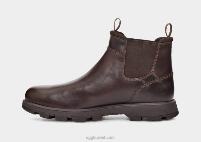 هيلمونت تشيلسي جلد أشيب رجال UGG 08HB1507