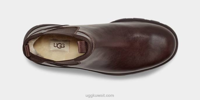 هيلمونت تشيلسي جلد أشيب رجال UGG 08HB1507