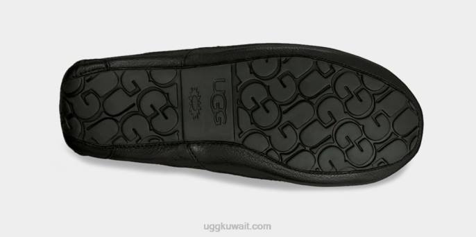 شبشب جلدي أسكوت أسود رجال UGG 08HB1539