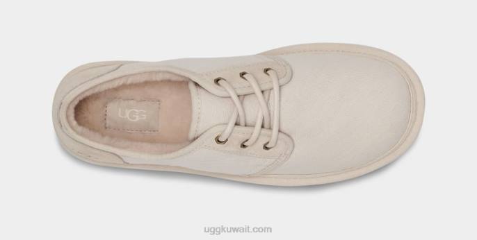 قماش نيوميل منخفض قبعة بيضاء رجال UGG 08HB1575