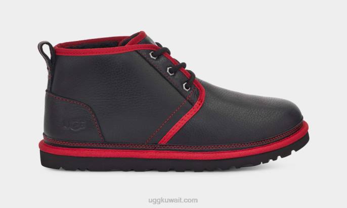 جلد نيوميل جلد أسود / أحمر سامبا رجال UGG 08HB1578