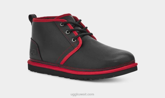 جلد نيوميل جلد أسود / أحمر سامبا رجال UGG 08HB1578