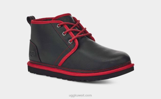 جلد نيوميل جلد أسود / أحمر سامبا رجال UGG 08HB1578