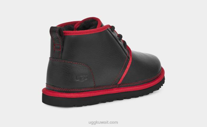 جلد نيوميل جلد أسود / أحمر سامبا رجال UGG 08HB1578